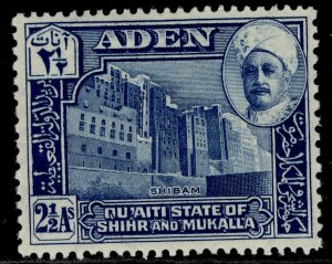 ADEN - Qu'aiti GVI SG6, 2½a blue, LH MINT.