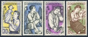 Czechoslovakia 908-911,MNH.Michel 1127-1130. Pioneer Organization,10th Ann.1959.