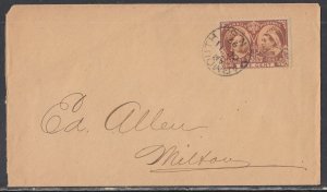 Canada Scott 51 - Oct 11, 1897 Yarmouth, NS CDS on Local Delivery Cover