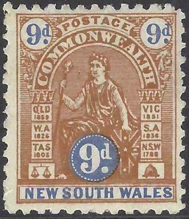 Australia - New South Wales 1906-1907 SC 128a Mint SCV $175.00