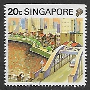 Singapore # 569 - Singapore River - used.....{KlBl27}