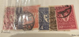 Germany (1922) - Scott # 212 - 217,   Used (SCV=$21.85) 
