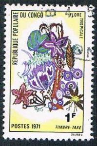 Congo PR J46 Used Flowers (BP3818)