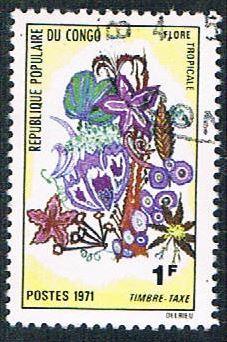 Congo PR J46 Used Flowers (BP3818)