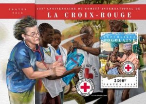 Togo - 2018 Red Cross Anniversary - Stamp Souvenir Sheet - TG18112b