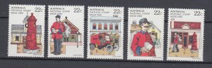 J46025, JL Stamps 1 cent australia mnh postal workers set