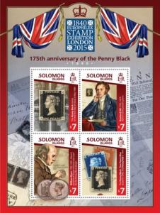 SOLOMON ISLANDS 2015 SHEET PENNY BLACK slm15101a