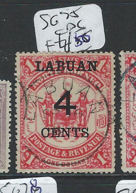 LABUAN (P2101B) 4C/$1.00   ARMS, LION  SG75  VFU