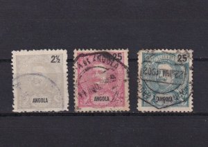 SA20a Angola 1898 - 1901 Portugese colonies stamps overprinted Angola, used