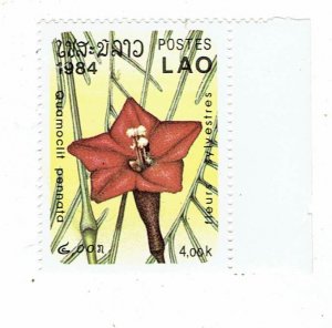 LAOS SCOTT#554 1984 FLOWERS - ADONIS AESTIVALIS - MNH