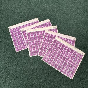 5 SHEETS US MINT SHEET SCOTT#1260, 5C STAMP AMATEUR  RADIO  SHEET OF 50 MNH OG