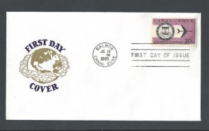 Canal Zone C44 15c FDC Airmail Cover W/Cachet