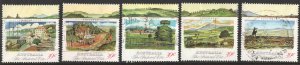 Australia SC#1141a-e 39¢ Scenes from the Pastoral Era (1989) Used