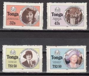 Tonga Scott 608-611 Mint NH (Catalog Value $19.00)