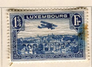 LUXEMBOURG; 1931 early AIRMAIL issue Mint hinged 1.75Fr. value