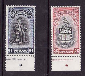 British Guiana-Sc#250-1-id7-unused VLH Omnibus set-Birds-University-1951-partial