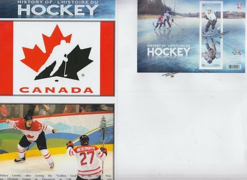 CANADA # 3039.10 - CANADA's HISTORY of HOCKEY on SUPERB FIRST DAY COVER # 10