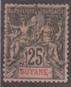 French Guiana Scott #42 Stamp - Used Single