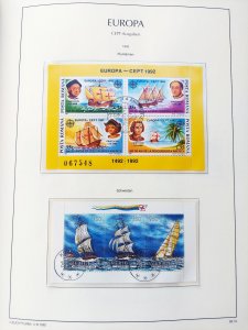 EUROPA CEPT 1992 used stamps (without album page) Columbus p92.14