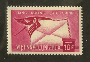 Vietnam 1960 Scott C14 MNH - 10d, Crane carrying oversize letter