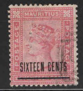 MAURITIUS Scott 79 Used Queen Victoria 1883 CA wmk 2