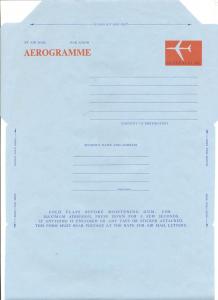 Australian Aerogramme ASC A41 14c Jet, unfolded, Mint