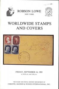 Robson Lowe: Sale # RLNY9  -  Worldwide Stamps and Covers...