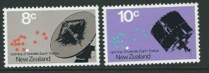 NEW ZEALAND SG958/9 1971 SATELLITE EARTH STATION MNH