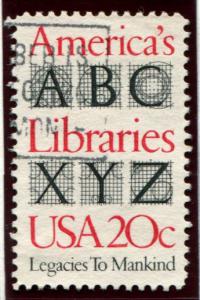2015 US 20c Libraries, used