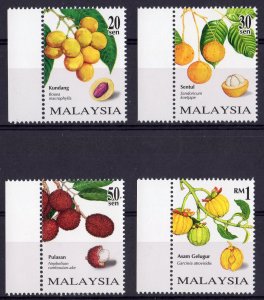 Malaysia 1998 Sc#646/649 RARE FRUIT Set (4) MNH