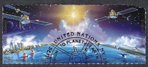 United Nations #609-610 2 x 29¢ Mission Planet Earth (1992). Used.