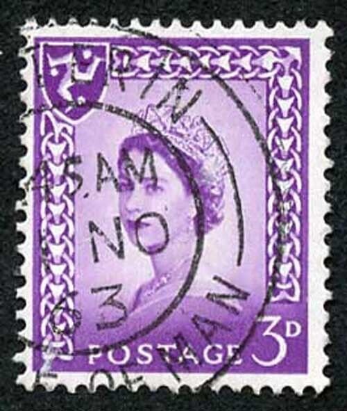 IOM SG2a 3d Deep Lilac on Chalky Paper Fine used cat from 6.50 pounds