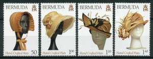 Bermuda Fashion Stamps 2019 MNH Hand Crafted Hats Cultures Traditions 4v Set