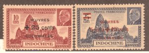 Indochina, Scott #B21A-B, MNH, complete set