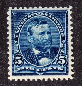 US 281 5c Grant Mint VF OG NH SCV $100 (002)