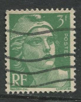 France - Scott 577 - General  Issue -1947 - Used - Single  3fr Stamp