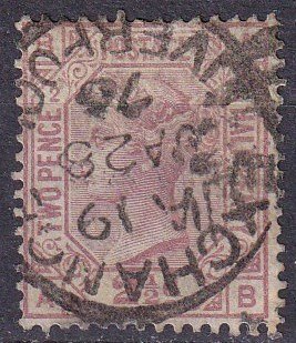 Great Britain #66 Plate 2 F-VF Used CV $90.00 (Z4283)