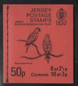 Jersey 1974 Booklet Sc 38b 2 1/2p Arms and Mace, Sc 39b 3p La Hougue Bie  Inv...