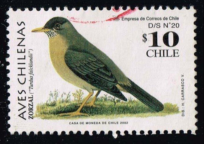 Chile #1385 Austral Thrush; Used (0.25)