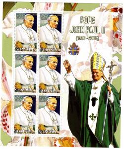 Somalia 2005 POPE JOHN PAUL II Sheet of 6 Perforated Mint (NH)