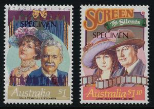 Australia 1144-5 Specimen o/p MNH Stars of Stage & Screen