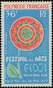 French Polynesia #C86, Complete Set, 1972, Art, Never Hinged