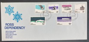 1972 Scott Base Ross Dependency First Day Cover FDC New Zealand Post Office