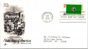 FDC 1976 SC #1682 Artcraft Cachet, Washington - Washington DC - Single - J1331