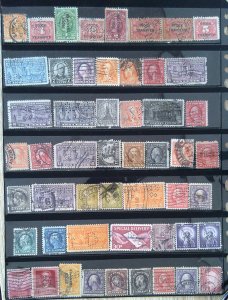 US Small Collection - Perfin Lot