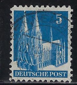 Germany AM Post Scott # 636, used, var. small digit