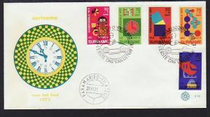 Suriname B187-B191 Children 1972 U/A FDC 