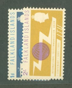 Falkland Islands #154-155 Mint (NH) Single (Complete Set)