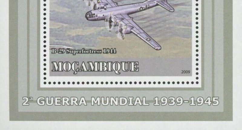 Aviation World War II B-29 Superfortress Mini Sov. Sheet MNH