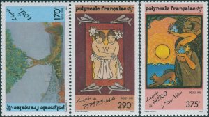 French Polynesia 1990 Sc#549-551,SG599-601 Polynesian Legends set MNH